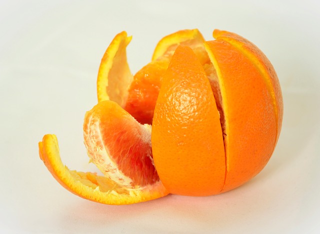 información nutricional de la piel de naranja