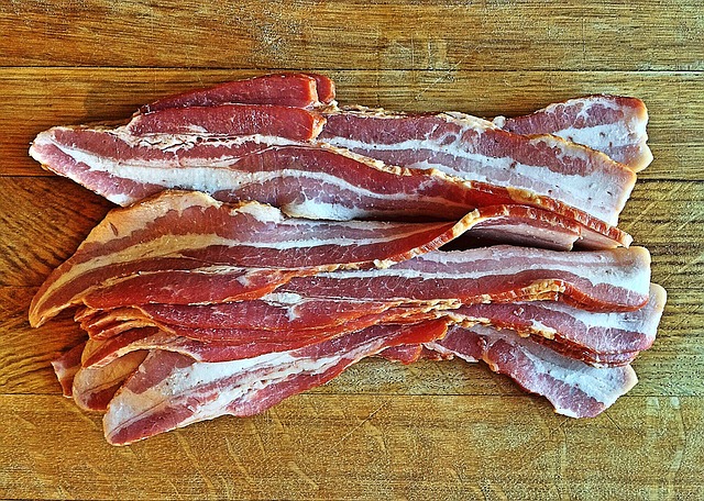información nutricional del bacon